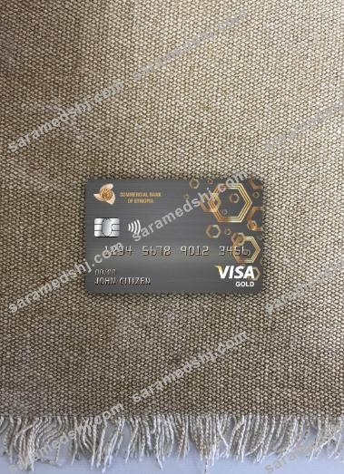 Ethiopia Commercial bank visa gold card photolook front